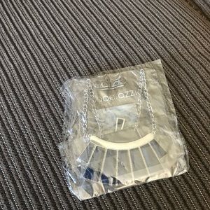 7 for $20 Silver navy blue statement piece